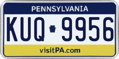 PA license plate KUQ9956