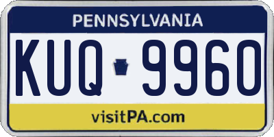 PA license plate KUQ9960