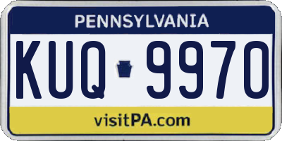 PA license plate KUQ9970