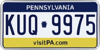 PA license plate KUQ9975
