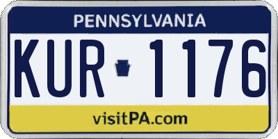 PA license plate KUR1176