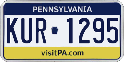PA license plate KUR1295
