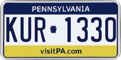 PA license plate KUR1330