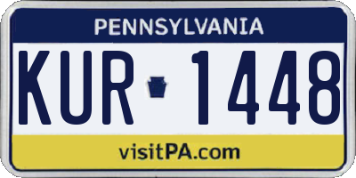 PA license plate KUR1448
