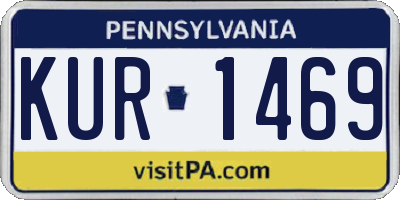 PA license plate KUR1469