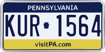 PA license plate KUR1564