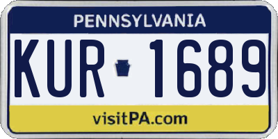 PA license plate KUR1689