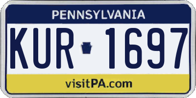 PA license plate KUR1697