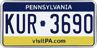 PA license plate KUR3690