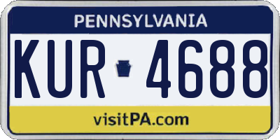 PA license plate KUR4688