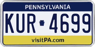 PA license plate KUR4699