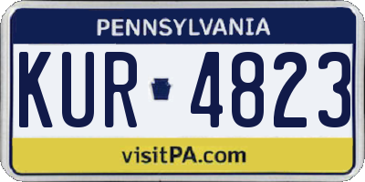 PA license plate KUR4823