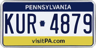 PA license plate KUR4879