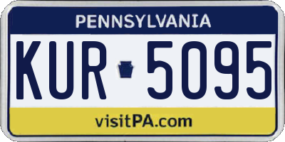 PA license plate KUR5095