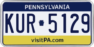 PA license plate KUR5129