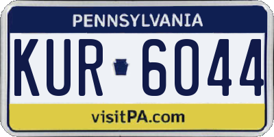 PA license plate KUR6044