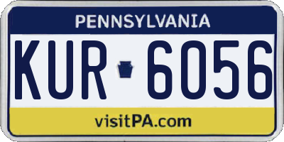 PA license plate KUR6056