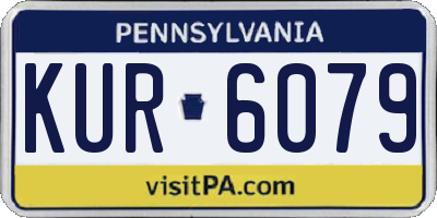 PA license plate KUR6079