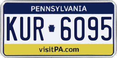 PA license plate KUR6095