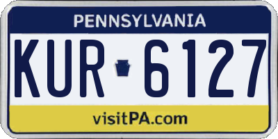 PA license plate KUR6127