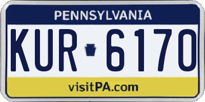 PA license plate KUR6170