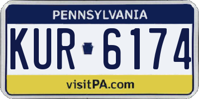 PA license plate KUR6174