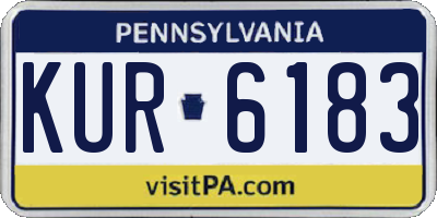 PA license plate KUR6183