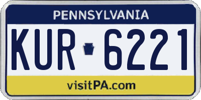 PA license plate KUR6221
