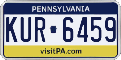 PA license plate KUR6459
