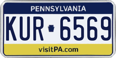 PA license plate KUR6569