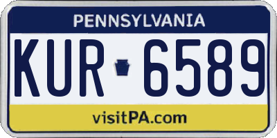PA license plate KUR6589