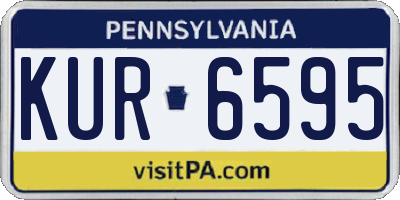 PA license plate KUR6595