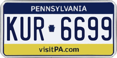 PA license plate KUR6699
