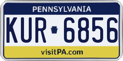 PA license plate KUR6856