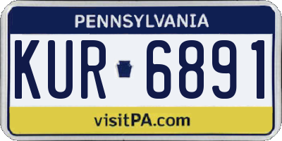 PA license plate KUR6891