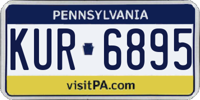 PA license plate KUR6895