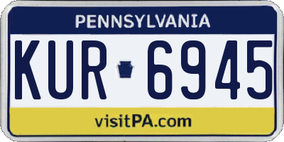 PA license plate KUR6945