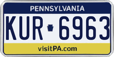 PA license plate KUR6963