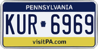 PA license plate KUR6969