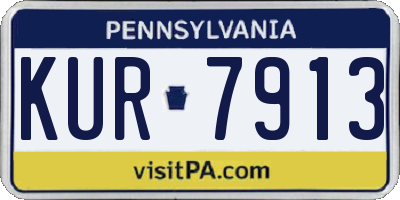 PA license plate KUR7913