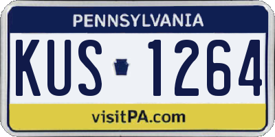 PA license plate KUS1264