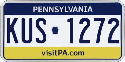 PA license plate KUS1272