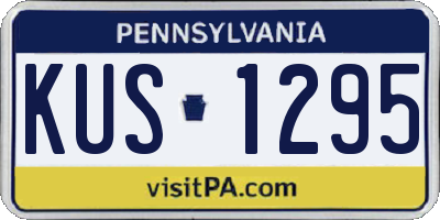 PA license plate KUS1295
