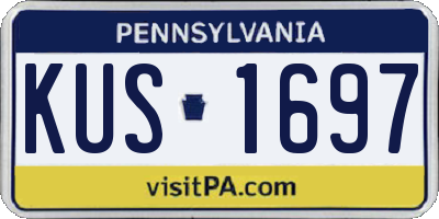 PA license plate KUS1697