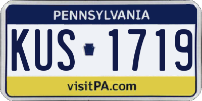 PA license plate KUS1719