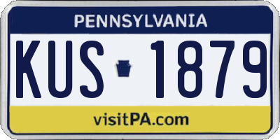 PA license plate KUS1879