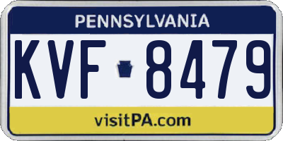 PA license plate KVF8479