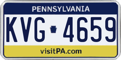 PA license plate KVG4659