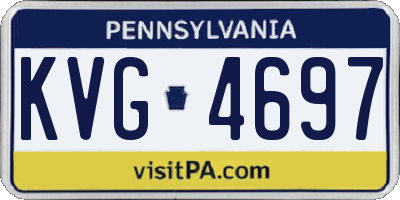 PA license plate KVG4697