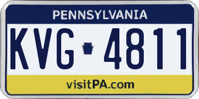 PA license plate KVG4811